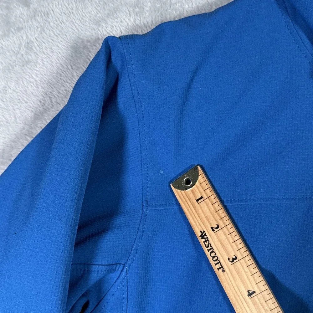The North Face Jacket Mens Medium Blue Hooded Insulated Softshell Ski